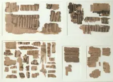 Papyri Fragments, Coptic, 7th century. Creator: Unknown