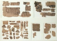 Papyri Fragments, Coptic, 7th century. Creator: Unknown