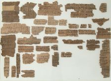 Papyri Fragments, Coptic, 7th century. Creator: Unknown