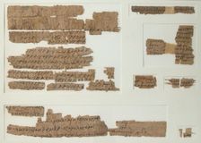 Papyri Fragments, Coptic, 7th century. Creator: Unknown
