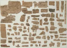 Papyri Fragments, Coptic, 7th century. Creator: Unknown