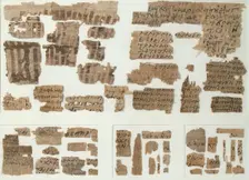 Papyri Fragments, Coptic, 7th century. Creator: Unknown