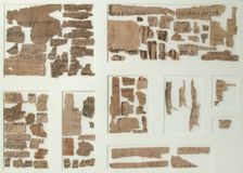 Papyri Fragments, Coptic, 7th century. Creator: Unknown