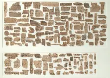 Papyri Fragments, Coptic, 7th century. Creator: Unknown