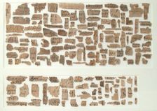 Papyri Fragments, Coptic, 7th century. Creator: Unknown