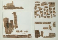Papyri Fragments, Coptic, 7th century. Creator: Unknown