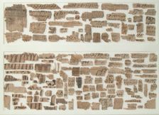 Papyri Fragments, Coptic, 7th century. Creator: Unknown