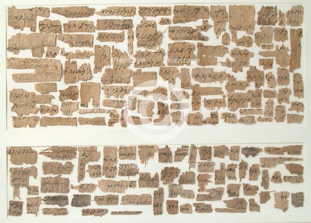 Papyri Fragments, Coptic, 7th century. Creator: Unknown.