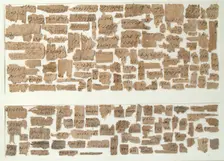 Papyri Fragments, Coptic, 7th century. Creator: Unknown