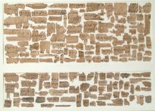 Papyri Fragments, Coptic, 7th century. Creator: Unknown