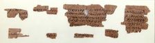Papyri Fragments of a Letter to Epiphanius, Coptic, 7th century. Creator: Unknown