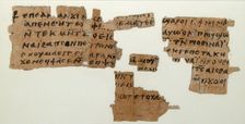 Papyri Fragments of a Letter, Coptic, 7th century. Creator: Unknown