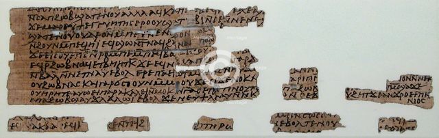 Papyri Fragments of a Letter, Coptic, 580-640. Creator: Unknown.