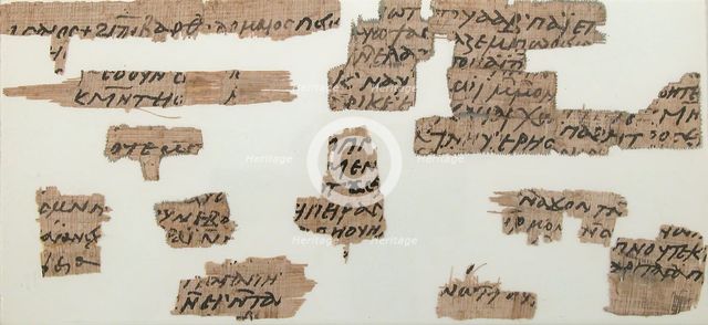 Papyri Fragments of a Letter from Bartholomew to Elisasius, Coptic, 7th century. Creator: Unknown.
