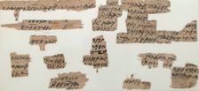 Papyri Fragments of a Letter from Bartholomew to Elisasius, Coptic, 7th century. Creator: Unknown