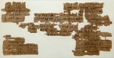 Papyri Fragments of a Letter from Tagape, Coptic, 7th century. Creator: Unknown