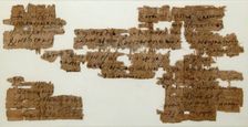 Papyri Fragments of a Letter from Tagape, Coptic, 7th century. Creator: Unknown