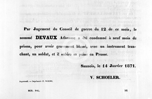 Par Jugement du Conseil, from French Political posters of the Paris Commune,  January 1871. Artist: Unknown