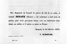 Par Jugement du Conseil, from French Political posters of the Paris Commune, January 1871