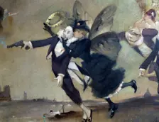 Parce Domine detail, c1884. Artist: Léon Adolphe Willette
