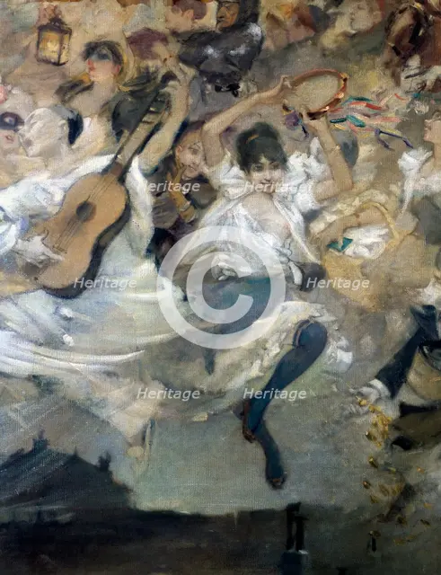 'Parce Domine', detail, c1884..  Artist: Léon Adolphe Willette