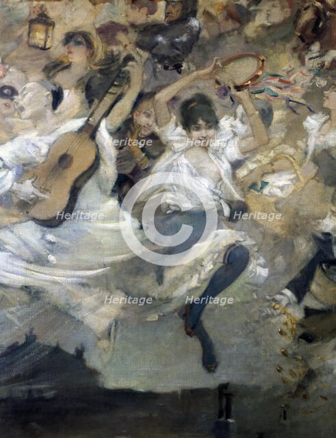 'Parce Domine', detail, c1884..  Artist: Léon Adolphe Willette