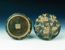 Parcel gilt bronze incense box, Wanli period, Ming dynasty, China, 1573-1620. Creator: Hu Wenming