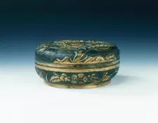 Parcel gilt bronze incense box, Wanli period, Ming dynasty, China, 1573-1620. Creator: Hu Wenming