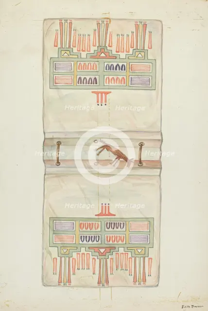 Parchment Book Cover, 1935/1942. Creator: Edith Towner.