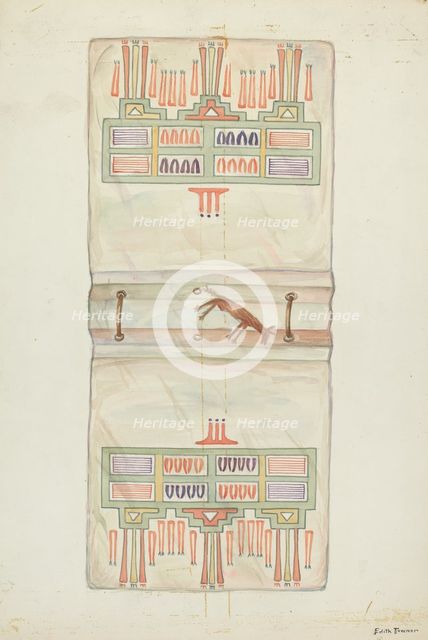 Parchment Book Cover, 1935/1942. Creator: Edith Towner.
