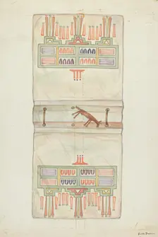 Parchment Book Cover, 1935/1942. Creator: Edith Towner