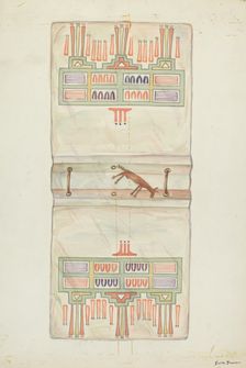 Parchment Book Cover, 1935/1942. Creator: Edith Towner