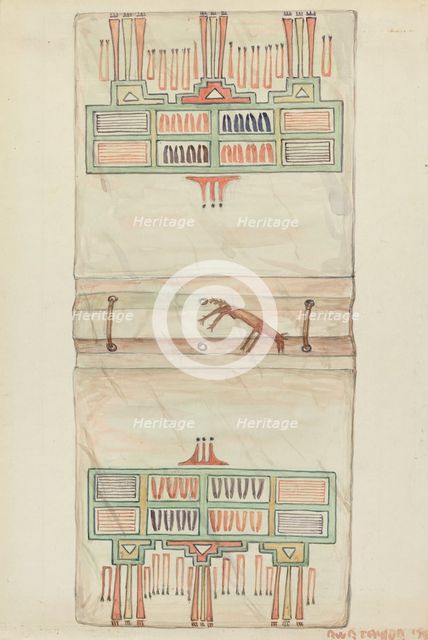 Parchment Book Cover, 1935/1942. Creator: Robert W.R. Taylor.