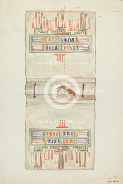 Parchment Book Cover, 1935/1942. Creator: Edith Towner.