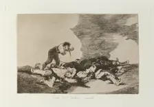 Para eso habeis nacido.; Los Desastres de la Guerra, Madrid 1863. Creator: Francisco Goya