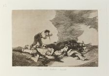 Para eso habeis nacido.; Los Desastres de la Guerra, Madrid 1863. Creator: Francisco Goya