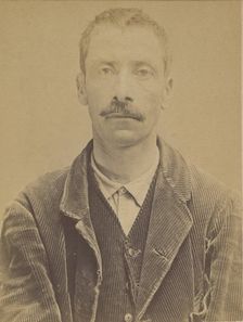 Para (ou Parra). Henri. 38 ans, né le 16/5/56 à Paris Ve. Camelot. Anarchiste. 4/9/94., 1894. Creator: Alphonse Bertillon