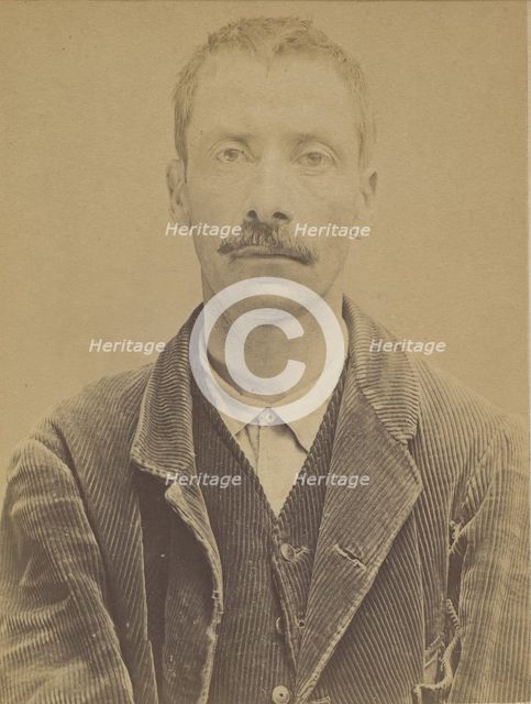 Para (ou Parra). Henri. 38 ans, né le 16/5/56 à Paris Ve. Camelot. Anarchiste. 4/9/94., 1894. Creator: Alphonse Bertillon.