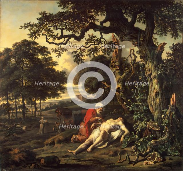 Parable of the Good Samaritan, 1670. Creator: Jan Wijnants.