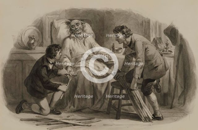 Parable of the Sticks, c1855. Creator: Felix Octavius Carr Darley.