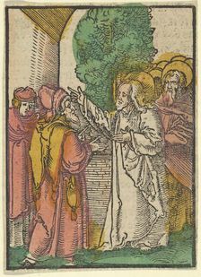 Parable of the Pharisees and the Tax-Collector, from Das Plenarium, 1517. Creator: Hans Schäufelein the Elder