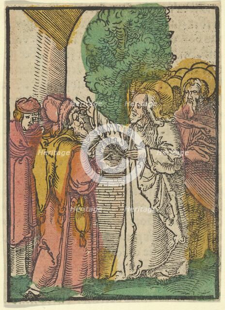 Parable of the Pharisees and the Tax-Collector, from Das Plenarium, 1517. Creator: Hans Schäufelein the Elder.