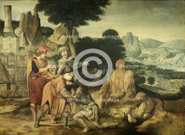 Parable of the Prodigal Son, 1538. Creator: Cornelis Massys.