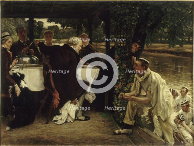 Parable of the prodigal Son: The Fatted Calf, 1880. Creator: Tissot, James Jacques Joseph (1836-1902).