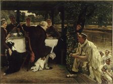 Parable of the prodigal Son: The Fatted Calf, 1880. Creator: Tissot, James Jacques Joseph (1836-1902)