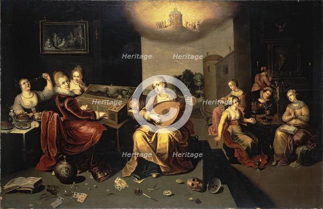 Parable of the Wise and Foolish Virgins, 1616. Creator: Hieronymus Francken II.