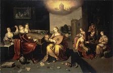Parable of the Wise and Foolish Virgins, 1616. Creator: Hieronymus Francken II