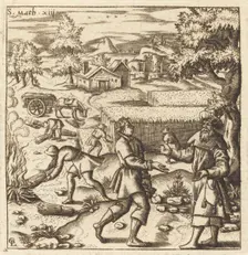 Parable of Weeds in the Wheat, probably c. 1576/1580. Creator: Leonard Gaultier
