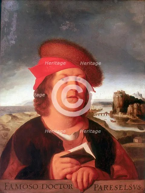 Paracelsus Aracelsus (1493-1541), Swiss-born German physician and alchemist. Artist: Unknown