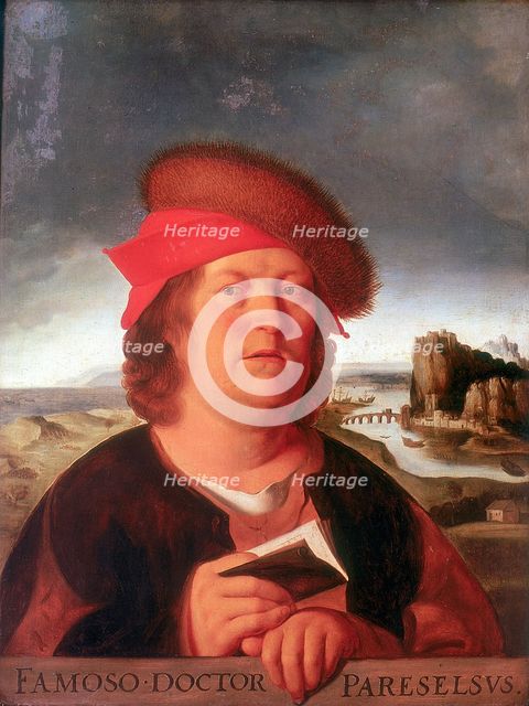 Paracelsus Aracelsus (1493-1541), Swiss-born German physician and alchemist. Artist: Unknown